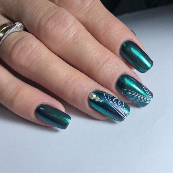 Маникюр с втиркой: необыкновенные идеи дизайна 2021 Маникюр с втиркой: необыкновенные идеи дизайна 2021