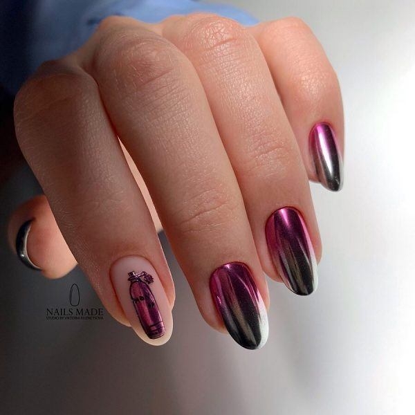 Маникюр с втиркой: необыкновенные идеи дизайна 2021 Маникюр с втиркой: необыкновенные идеи дизайна 2021