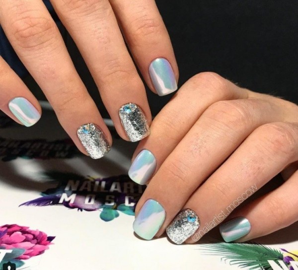 Маникюр с втиркой: необыкновенные идеи дизайна 2021 Маникюр с втиркой: необыкновенные идеи дизайна 2021